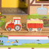 yoamo Bauernhof Adventskalender für Kinder mit 24 Holzfiguren, hochwertigem Spielkoffer und weihnachtlicher Tier-Geschichte, mehrfarbig, 27-teilig (1 Set)