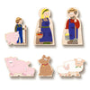 yoamo Bauernhof Adventskalender für Kinder mit 24 Holzfiguren, hochwertigem Spielkoffer und weihnachtlicher Tier-Geschichte, mehrfarbig, 27-teilig (1 Set)