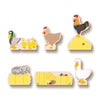 yoamo Bauernhof Adventskalender für Kinder mit 24 Holzfiguren, hochwertigem Spielkoffer und weihnachtlicher Tier-Geschichte, mehrfarbig, 27-teilig (1 Set)