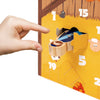 yoamo Spielkrippe Adventskalender für Kinder mit 24 Holzfiguren, hochwertigem Spielkoffer und Weihnachts-Geschichte, 27-teilig (1 Set)