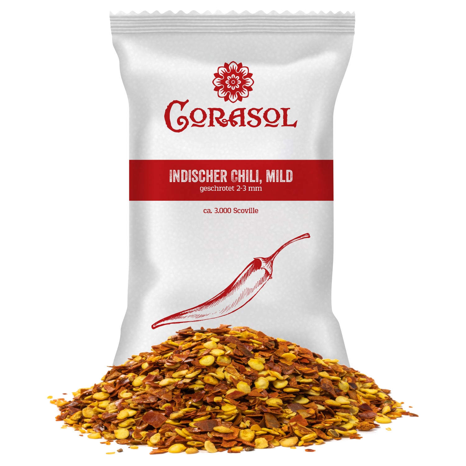 Indischer Chili, mild