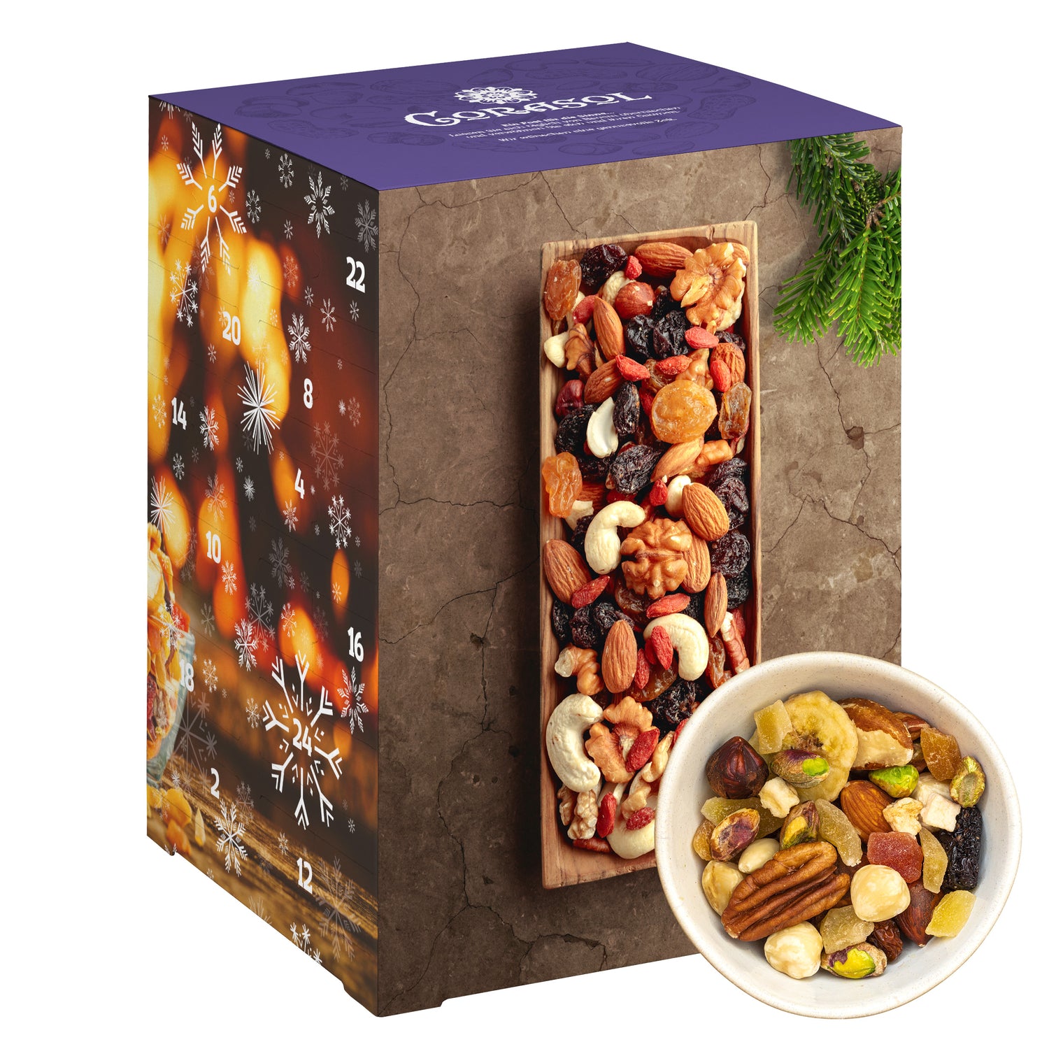 Frucht-Nuss-Mix Adventskalender