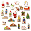 yoamo Wichtelwerkstatt Adventskalender mit Spielkoffer für Kinder mit Holzfiguren in hochwertigem Aufbewahrungs-Koffer, 27-teilig (1 Set)