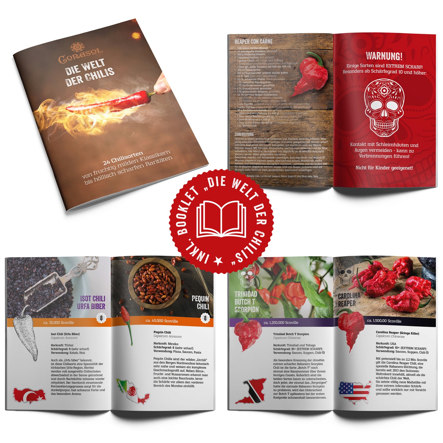 Corasol Die Welt der Chilis - Das Chili Booklet zum Adventskalender