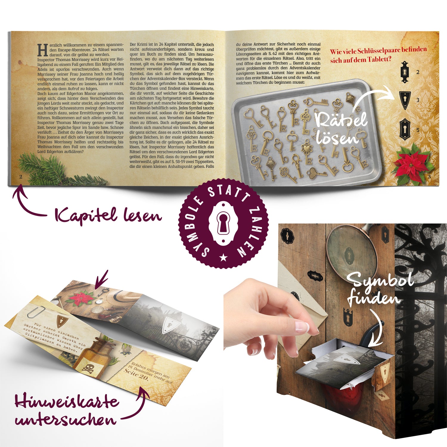 Escape & Snack Adventskalender: Mord im Herrenhaus