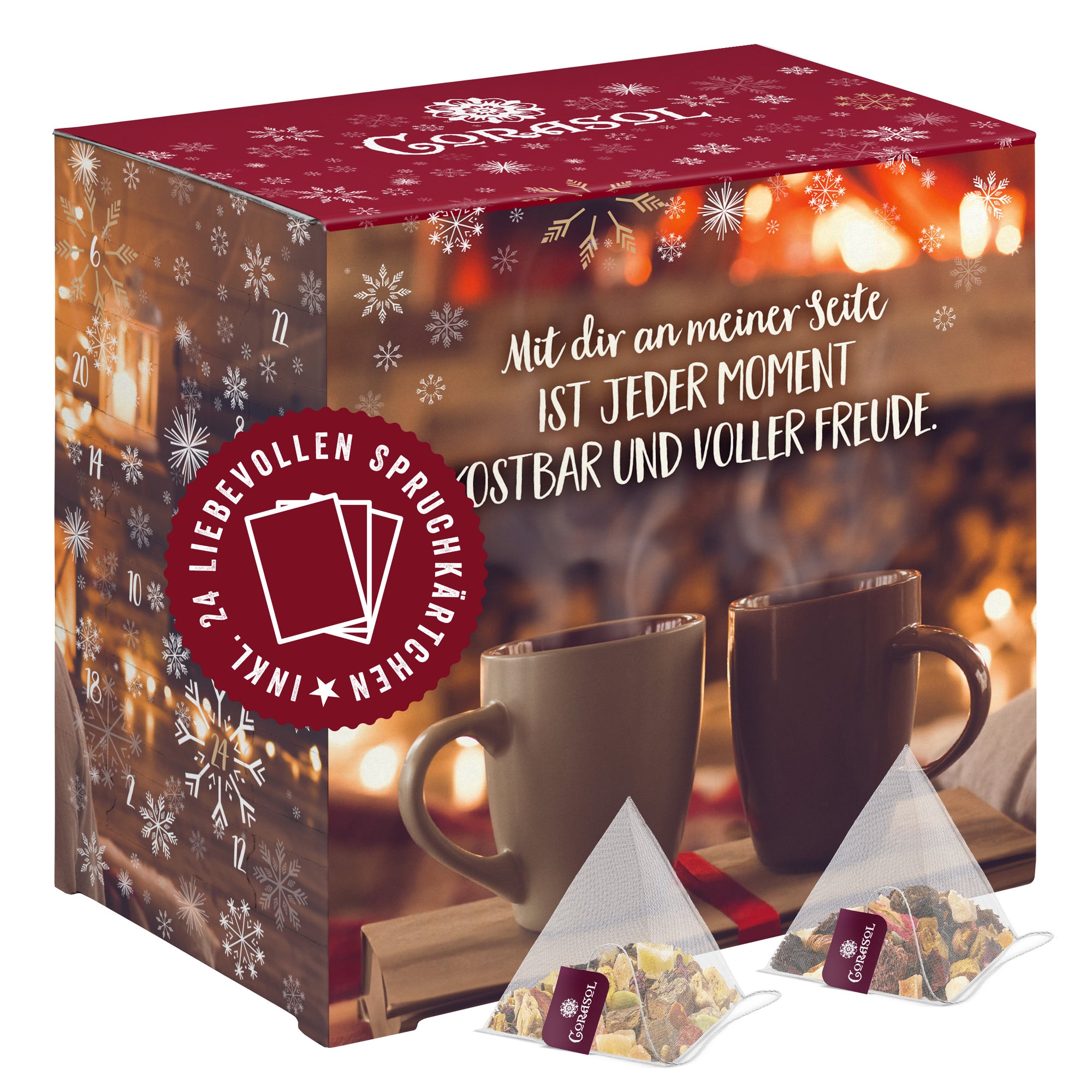 Teebeutel Adventskalender für Paare Mit dir an meiner Seite