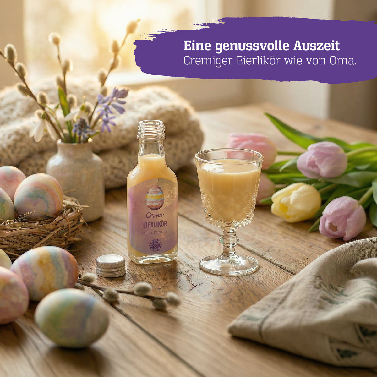 Corasol Oster Eierlikör mit echtem Ei (20 ml Flasche)