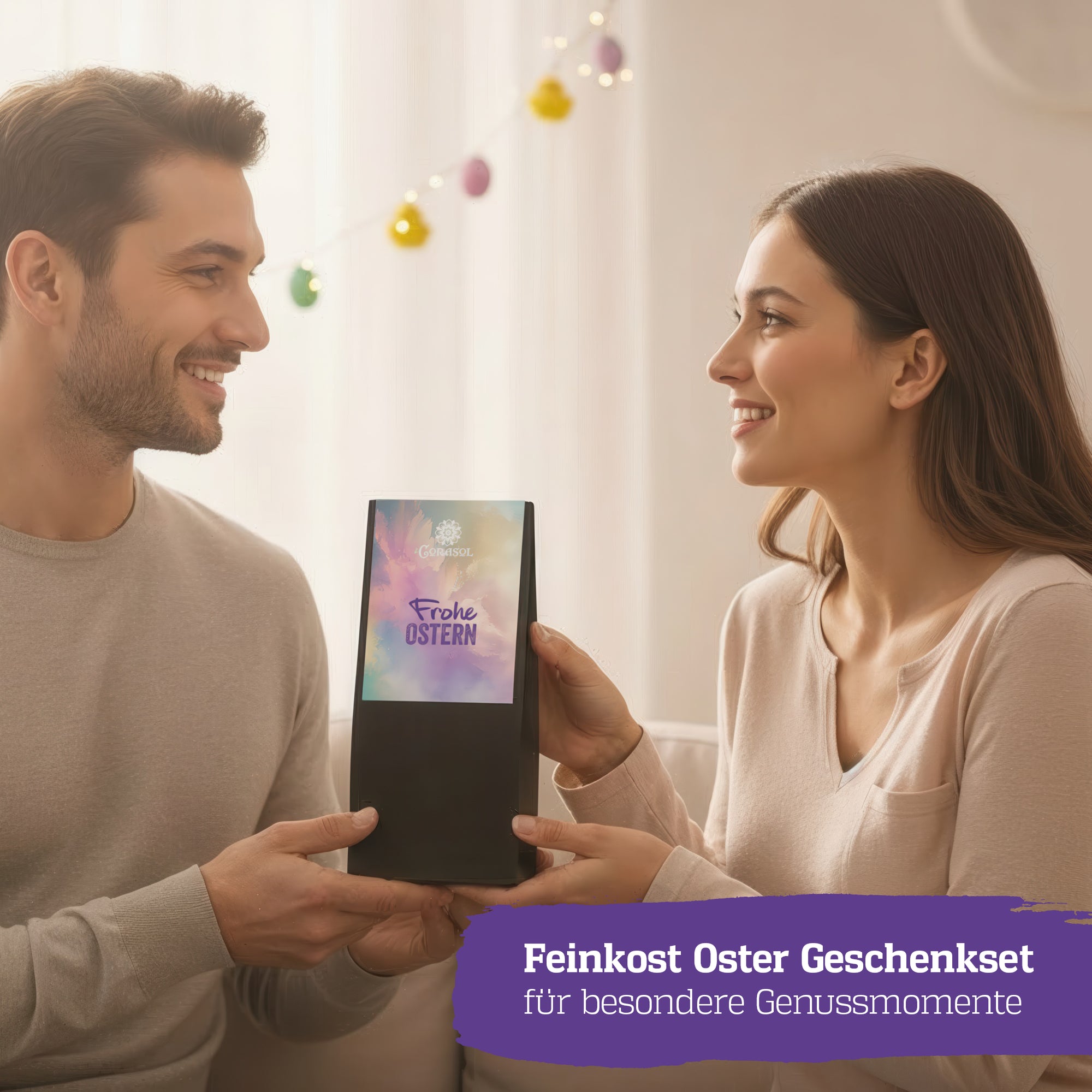 Oster Feinkost Geschenkset Frohe Ostern mit Eierlikör