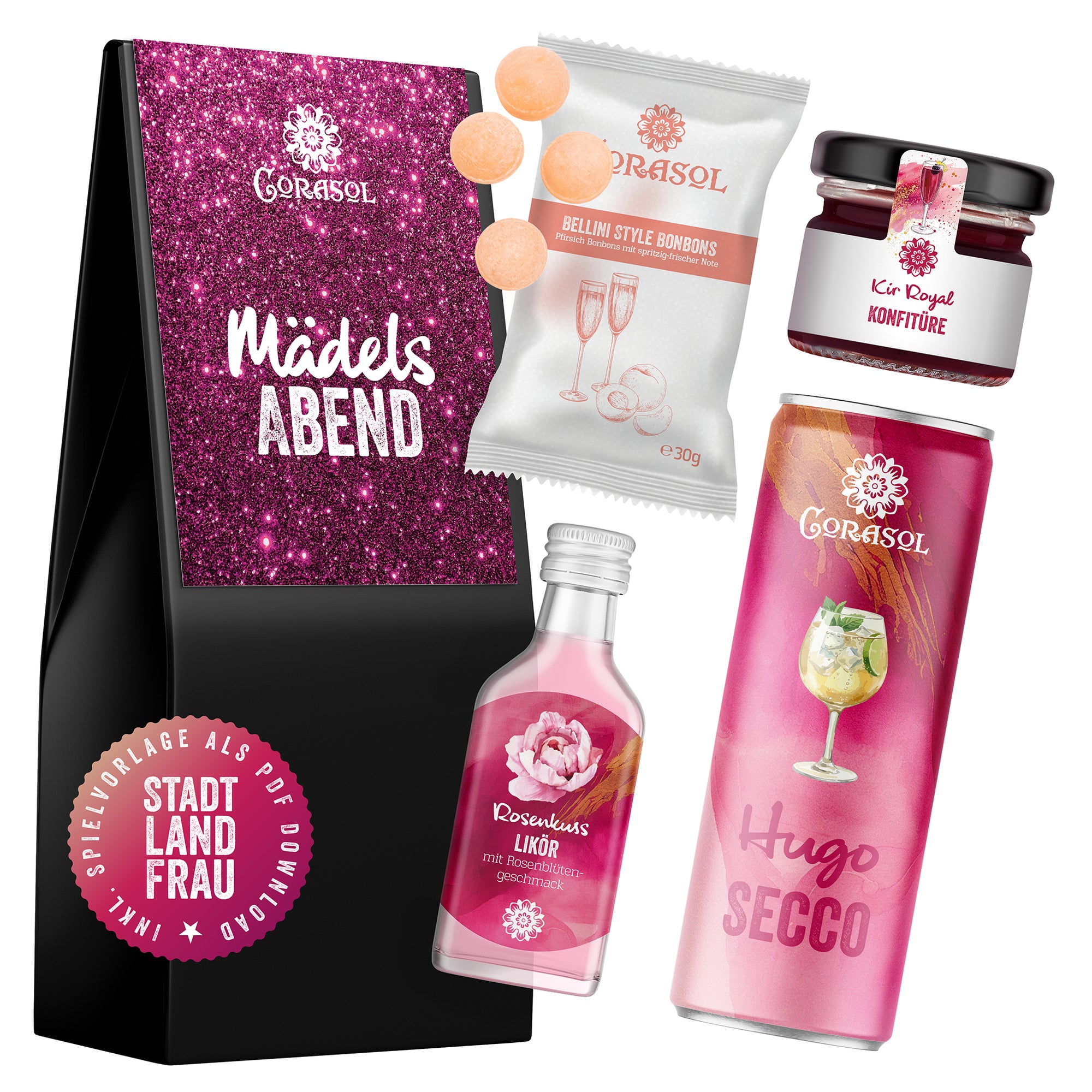 Feinkost Geschenkset Hugo Mix - Mädelsabend